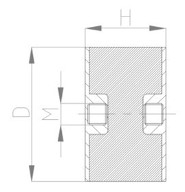 JNDE型<a href='http://free4bd.com' target='_blank'><u>橡膠減震器</u></a>結構