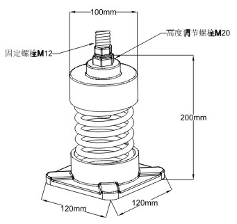 JL型彈簧減振器結構圖